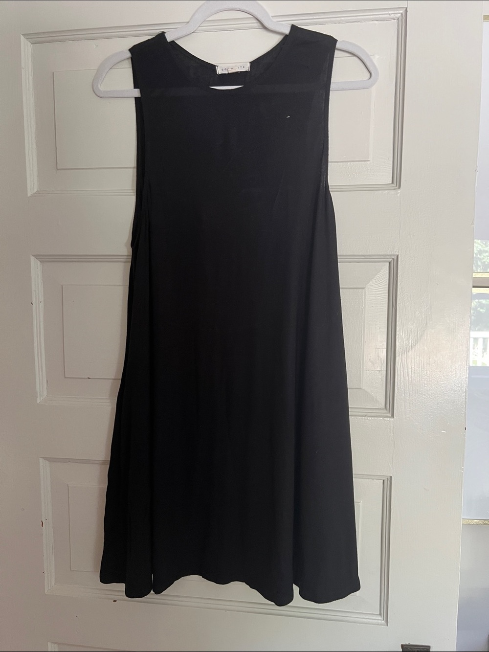 Socialite Black Sleeveless Mini Dress